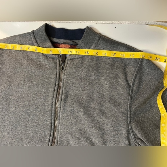 L.L. BEAN Gray flannel lined‎ bomber jacket size S. - Picture 13 of 15